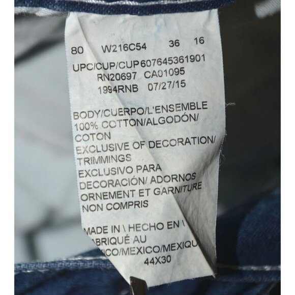 Dickies Men's 44 x 30 Denim Cargo Blue Jeans Size 44 X 30 Straight Leg Workwear - Picture 8 of 9